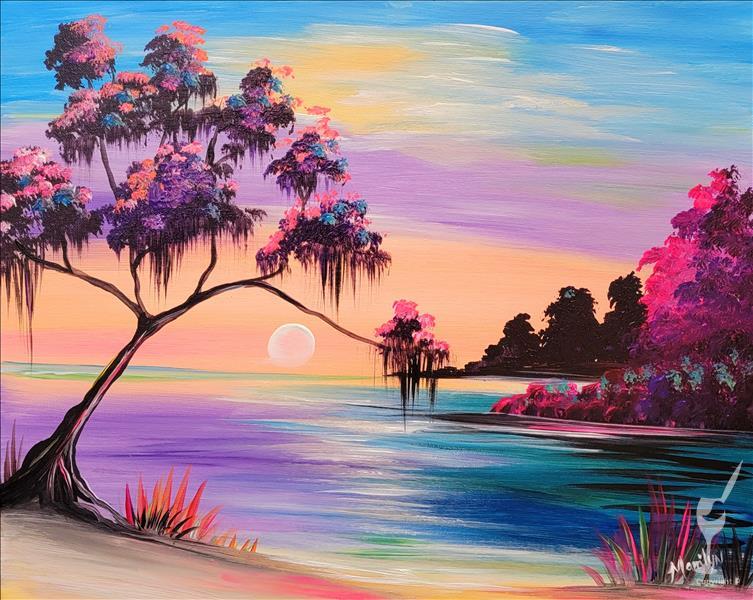 Bright Sunset Lagoon + Add Candle