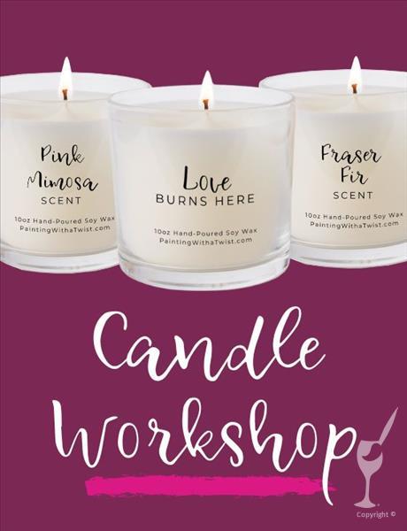 Happy Hour! $15 Candles from 5 to 6:30 pm!